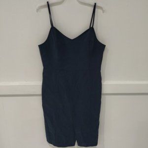 NWoT JOA Los Angeles Women's Velvet Tank Top Dress Navy Size L $100 2A061